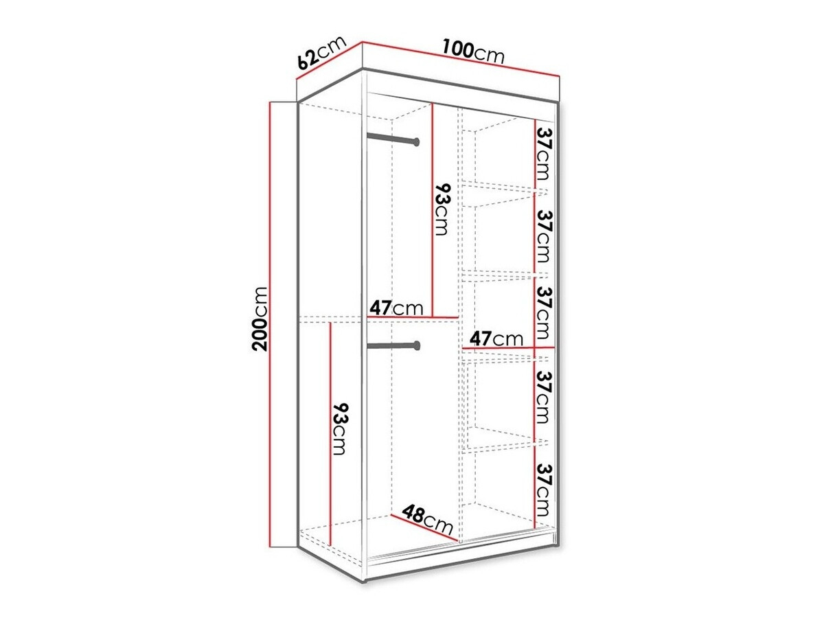 Ormar Hartford 252 (Mat crna + Beli mermer)