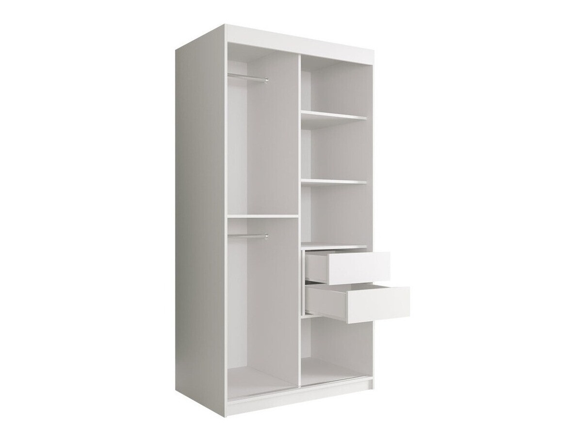 Ormar Hartford 252 (Mat crna + Crni mermer)