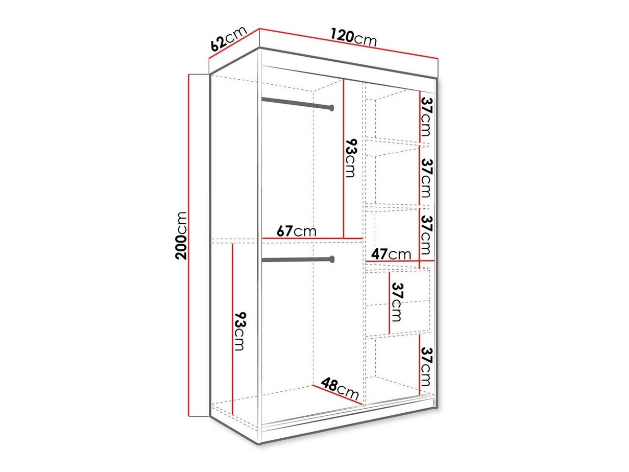 Ormar Hartford 253 (Mat crna + Crni mermer)
