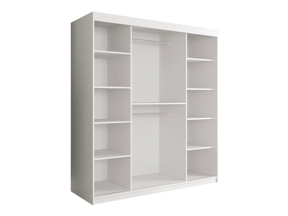 Ormar Hartford 255 (Mat belo + Crni mermer)