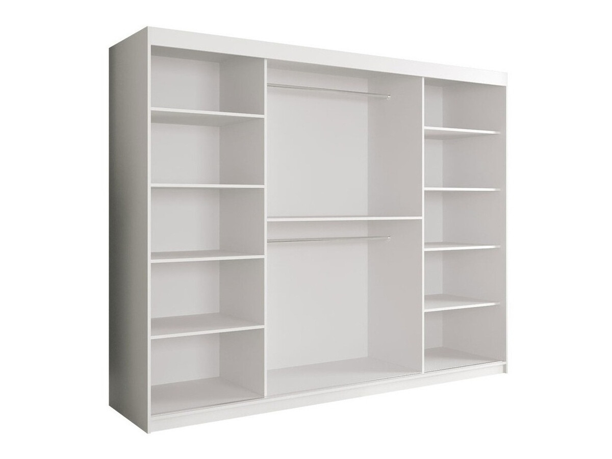 Ormar Hartford 257 (Mat belo + Crni mermer)