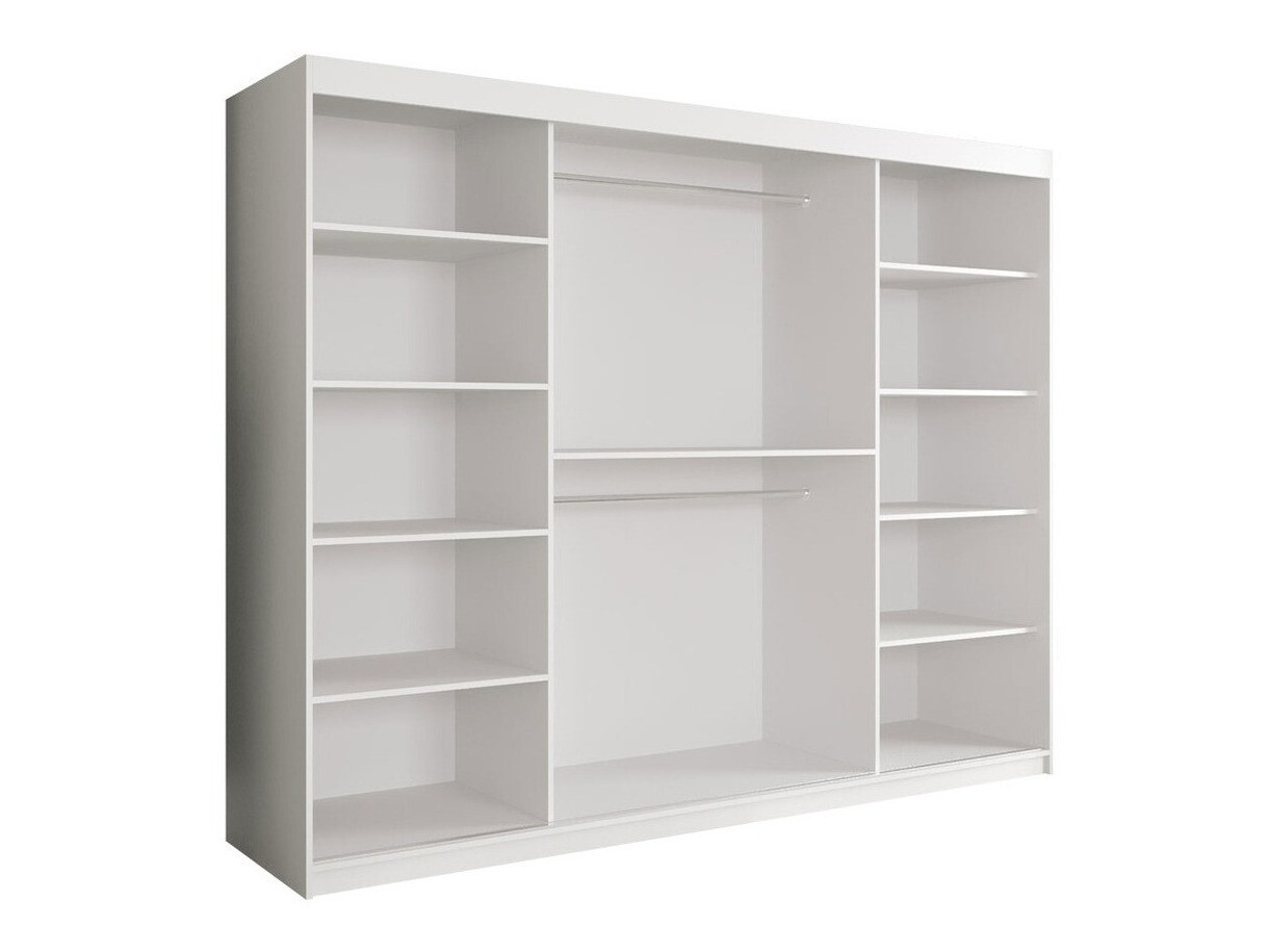 Ormar Hartford 257 (Mat crna + Crni mermer)