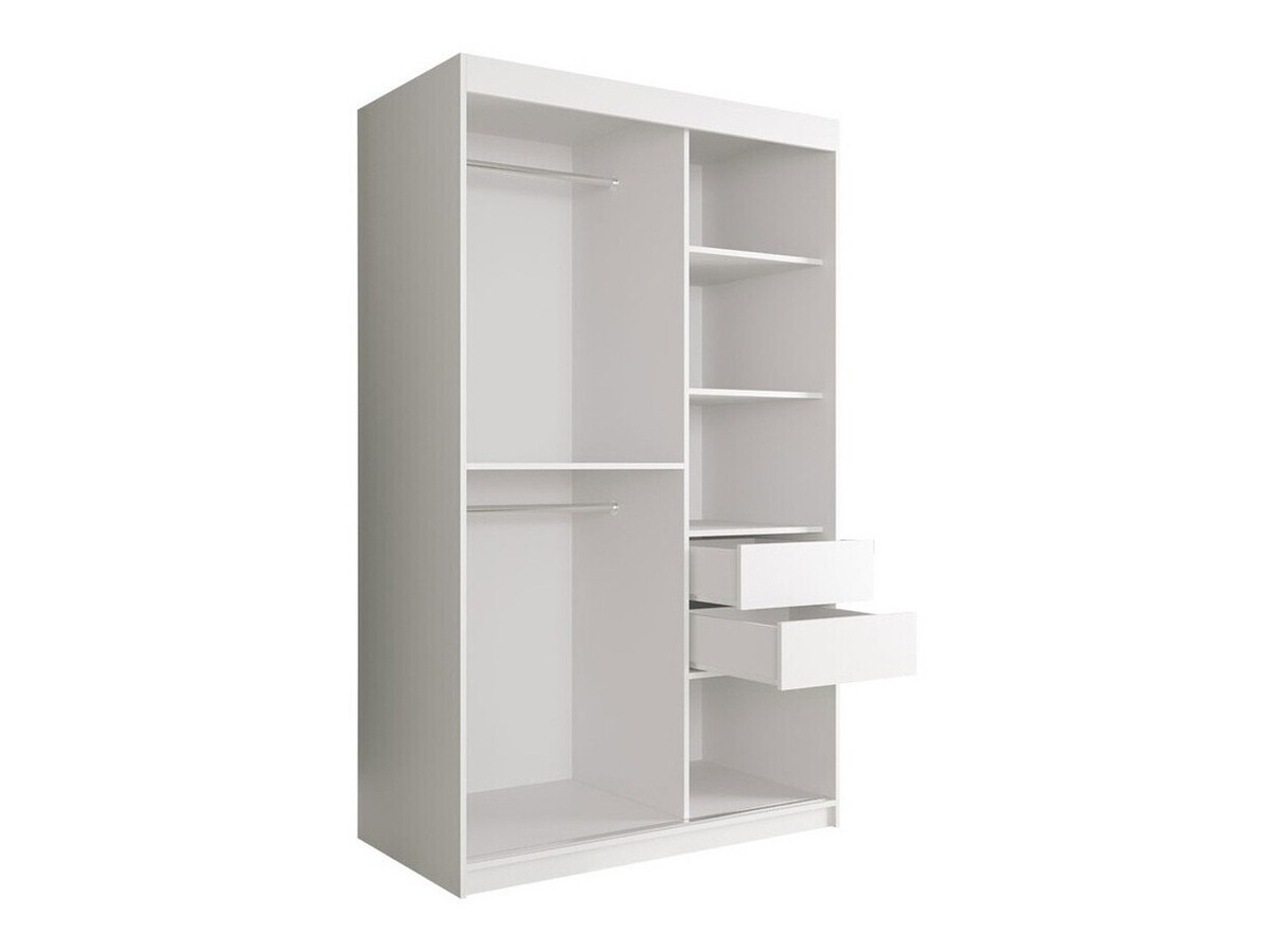 Ormar Hartford 259 (Mat belo + Crni mermer)