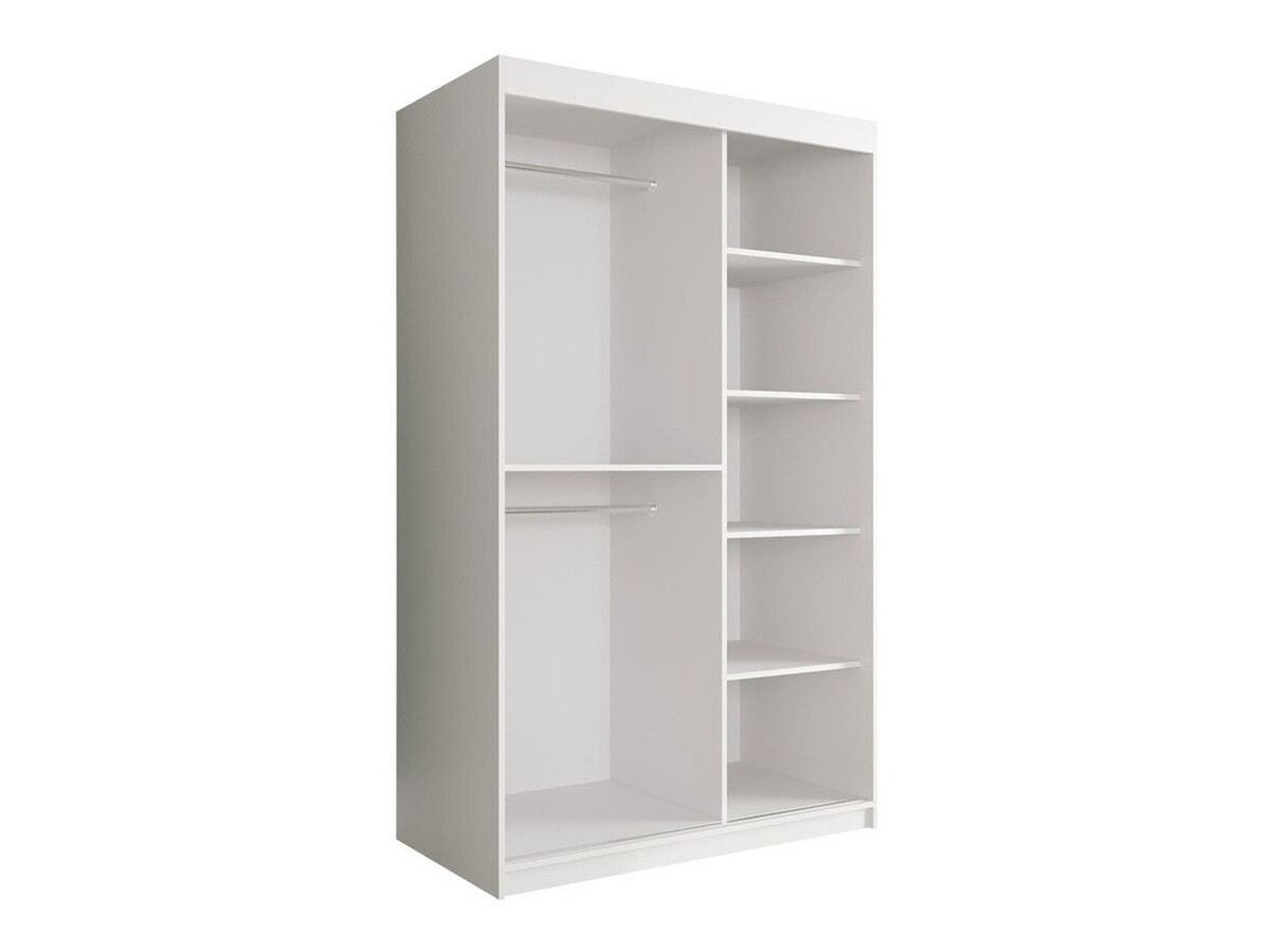 Ormar Hartford 259 (Mat crna + Beli mermer)