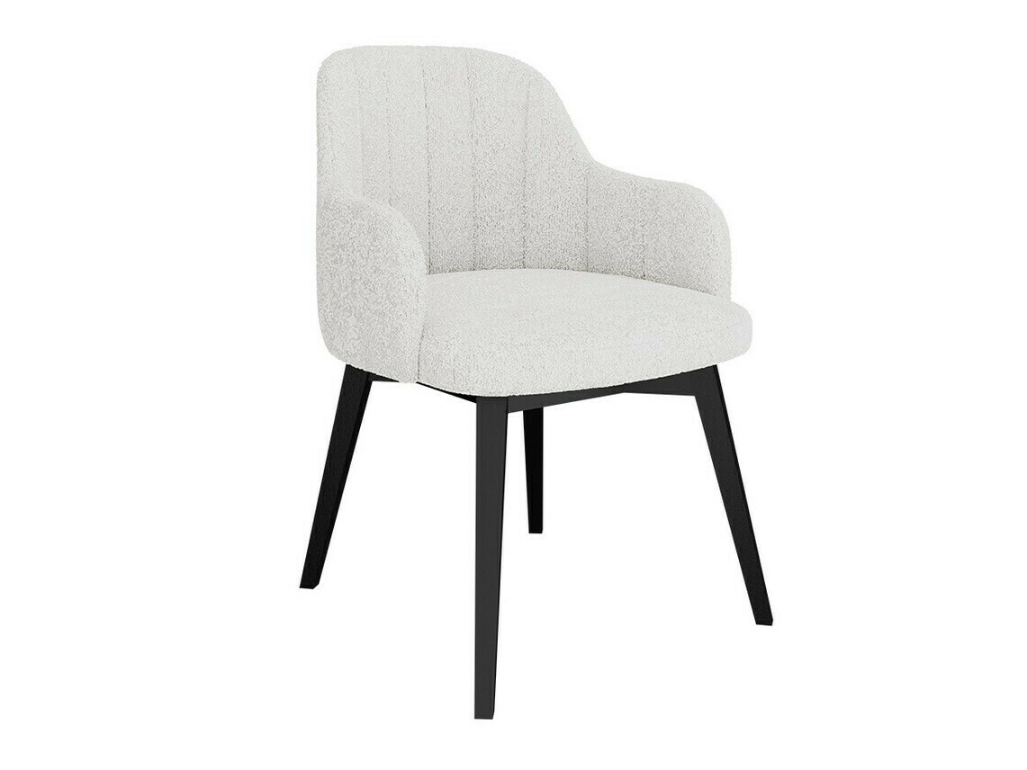 Trpezarijski set Racine 128 (Sjajno belo + Crna visoki sjaj)