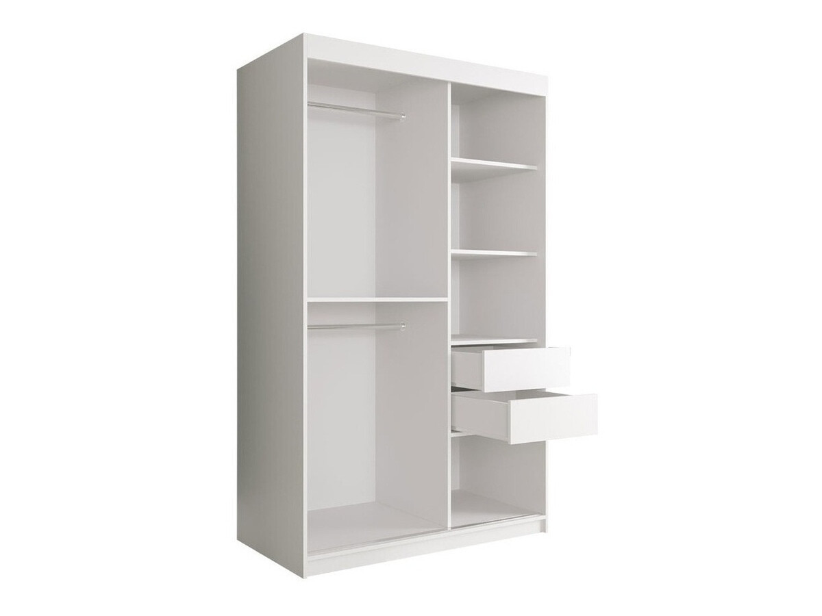 Ormar Hartford 241 (Mat belo + Beli mermer)