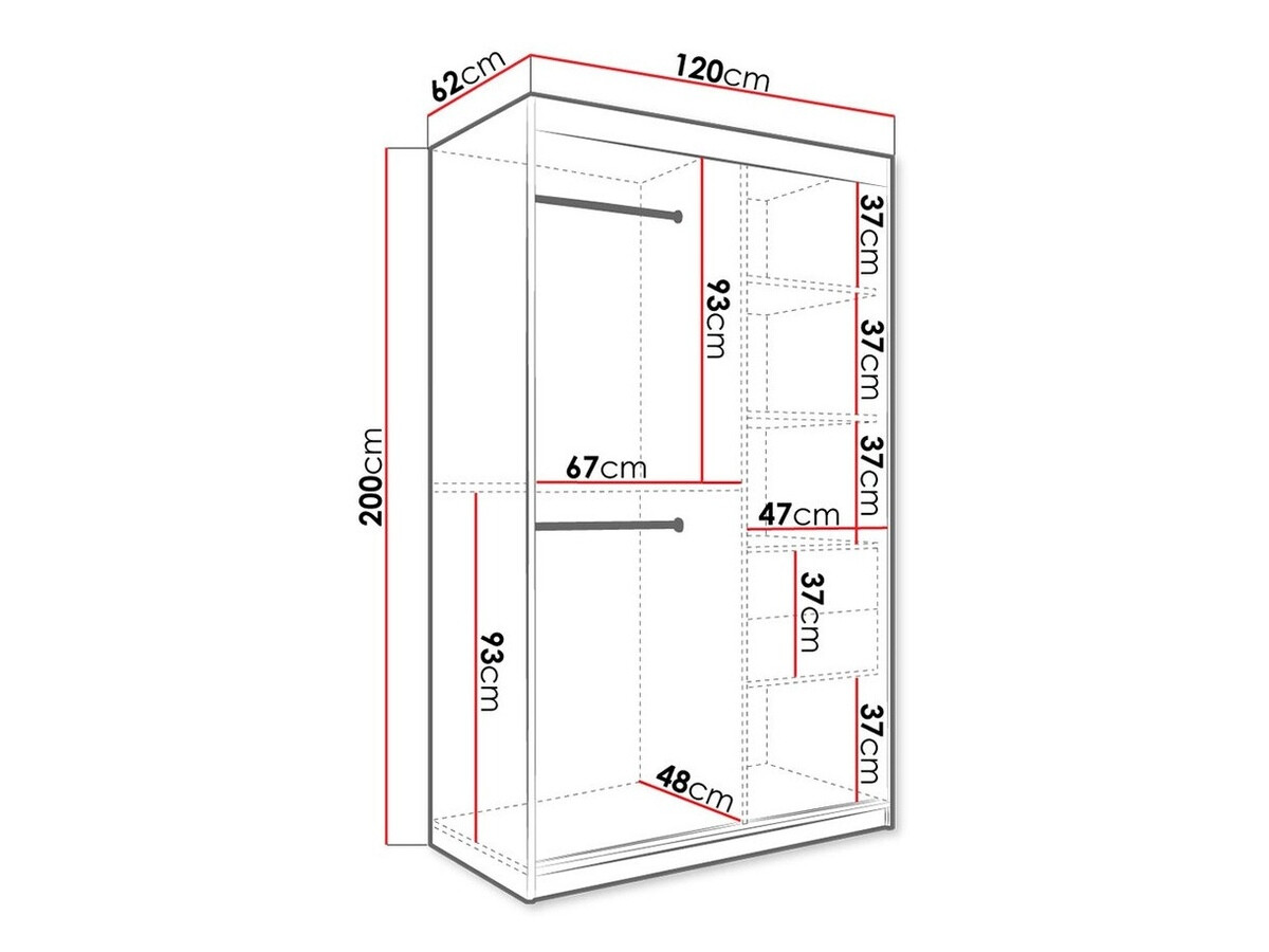 Ormar Hartford 241 (Mat crna + Beli mermer)