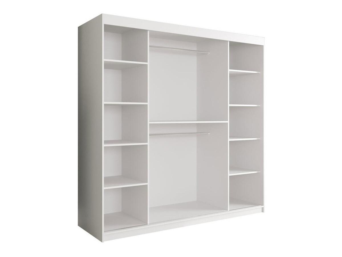 Ormar Hartford 244 (Mat crna + Beli mermer)