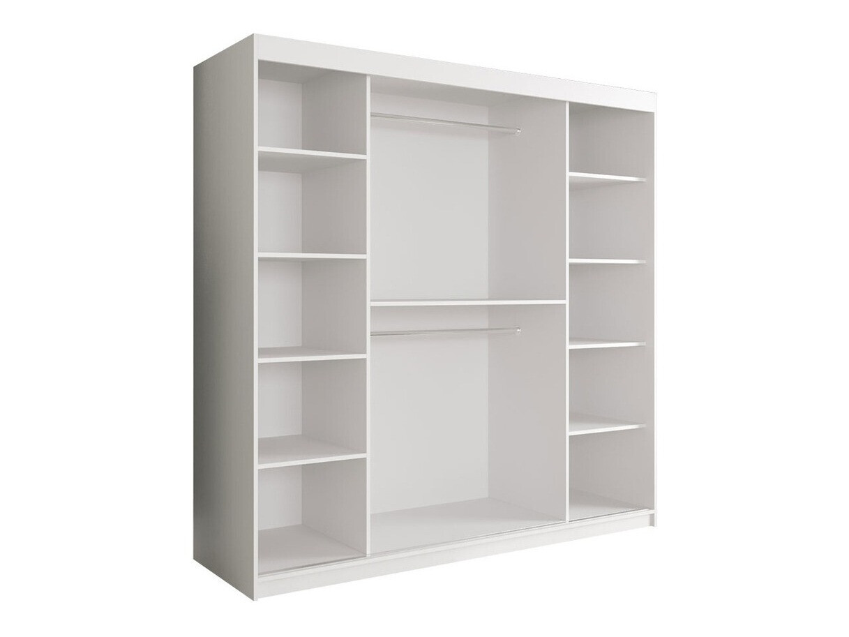 Ormar Hartford 244 (Mat crna + Crni mermer)