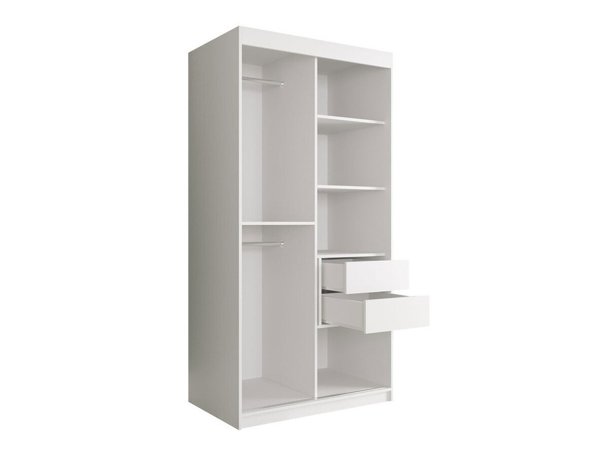 Ormar Hartford 246 (Mat belo + Beli mermer)