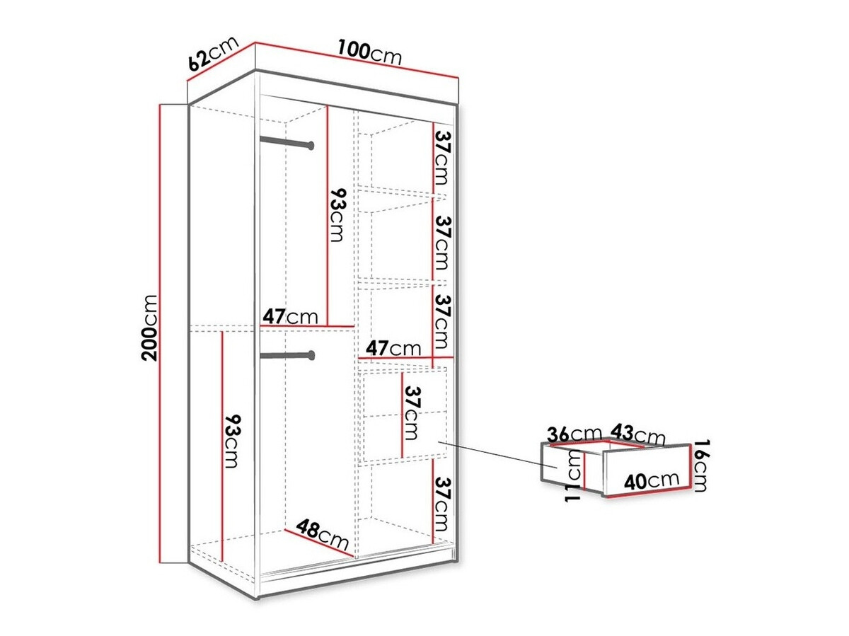Ormar Hartford 246 (Mat crna + Beli mermer)
