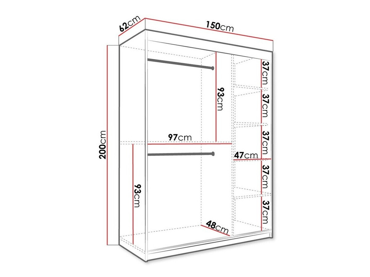 Ormar Hartford 242 (Mat belo + Beli mermer)