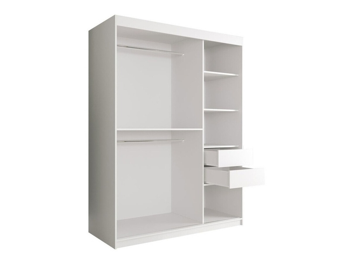 Ormar Hartford 242 (Mat belo + Beli mermer)