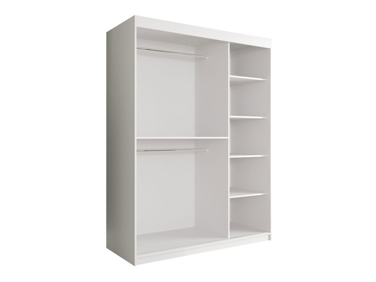 Ormar Hartford 242 (Mat crna + Beli mermer)