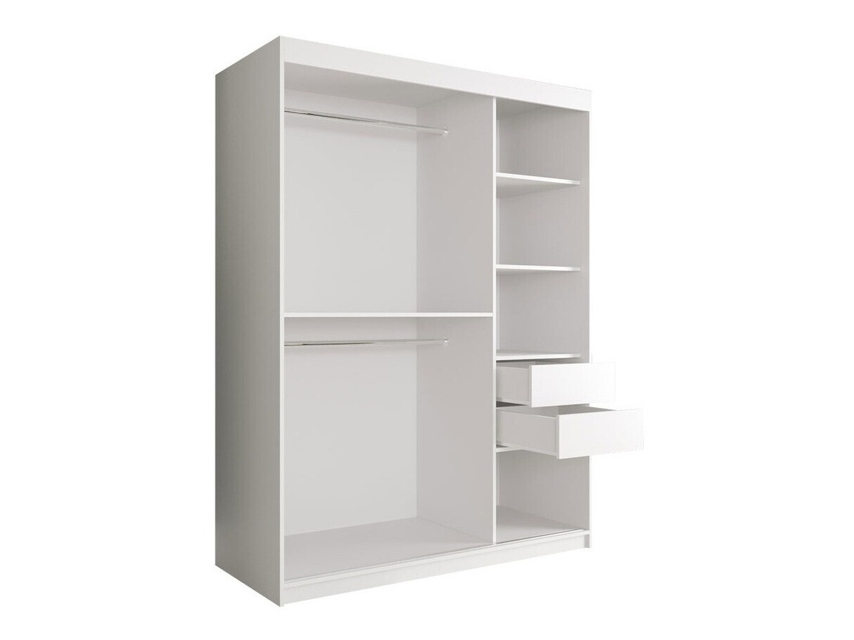 Ormar Hartford 242 (Mat crna + Crni mermer)