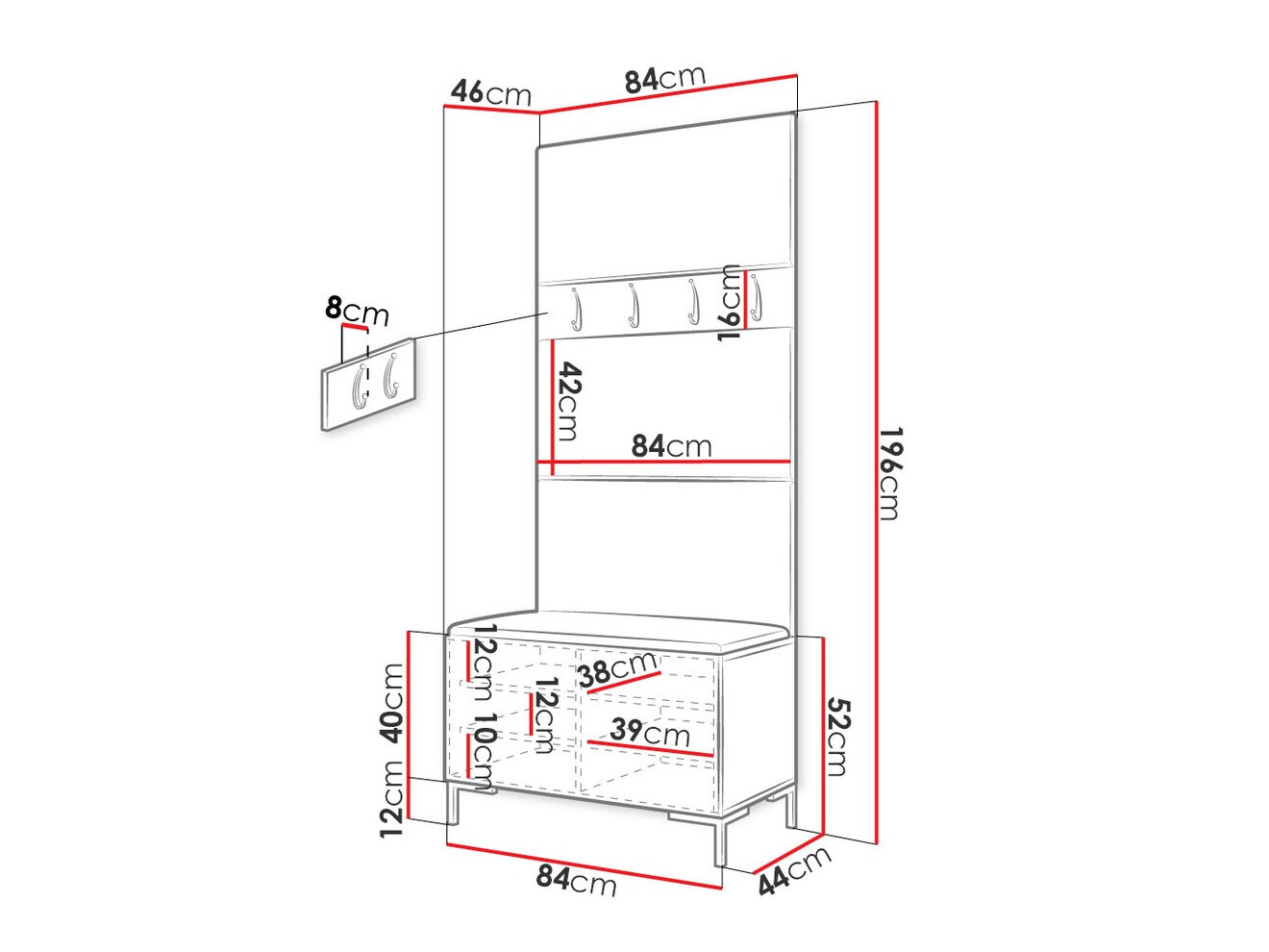 Set za hodnik Tivsoa 102 (Manila 09)