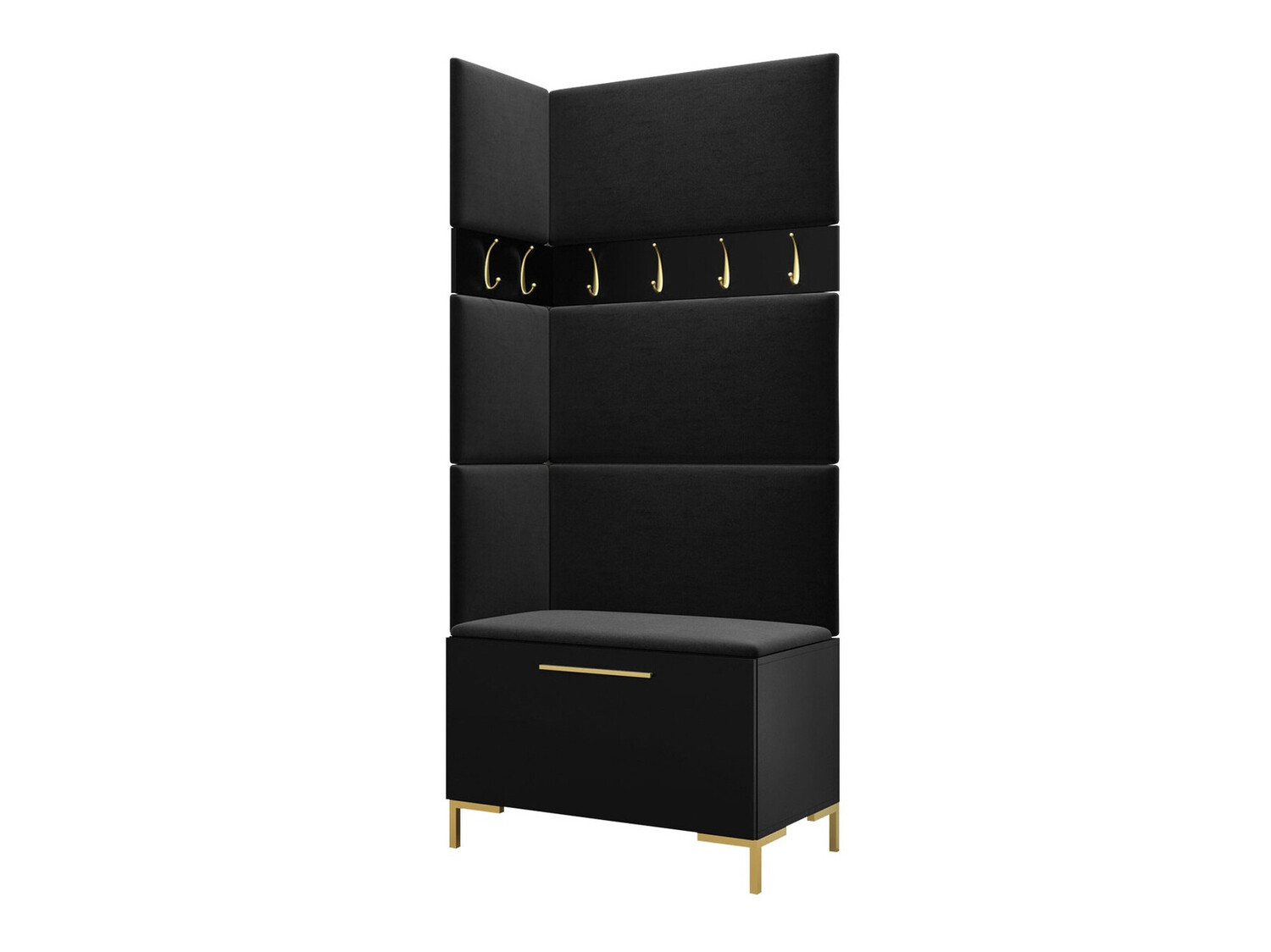 Set za hodnik Tivsoa 103 (Crno)