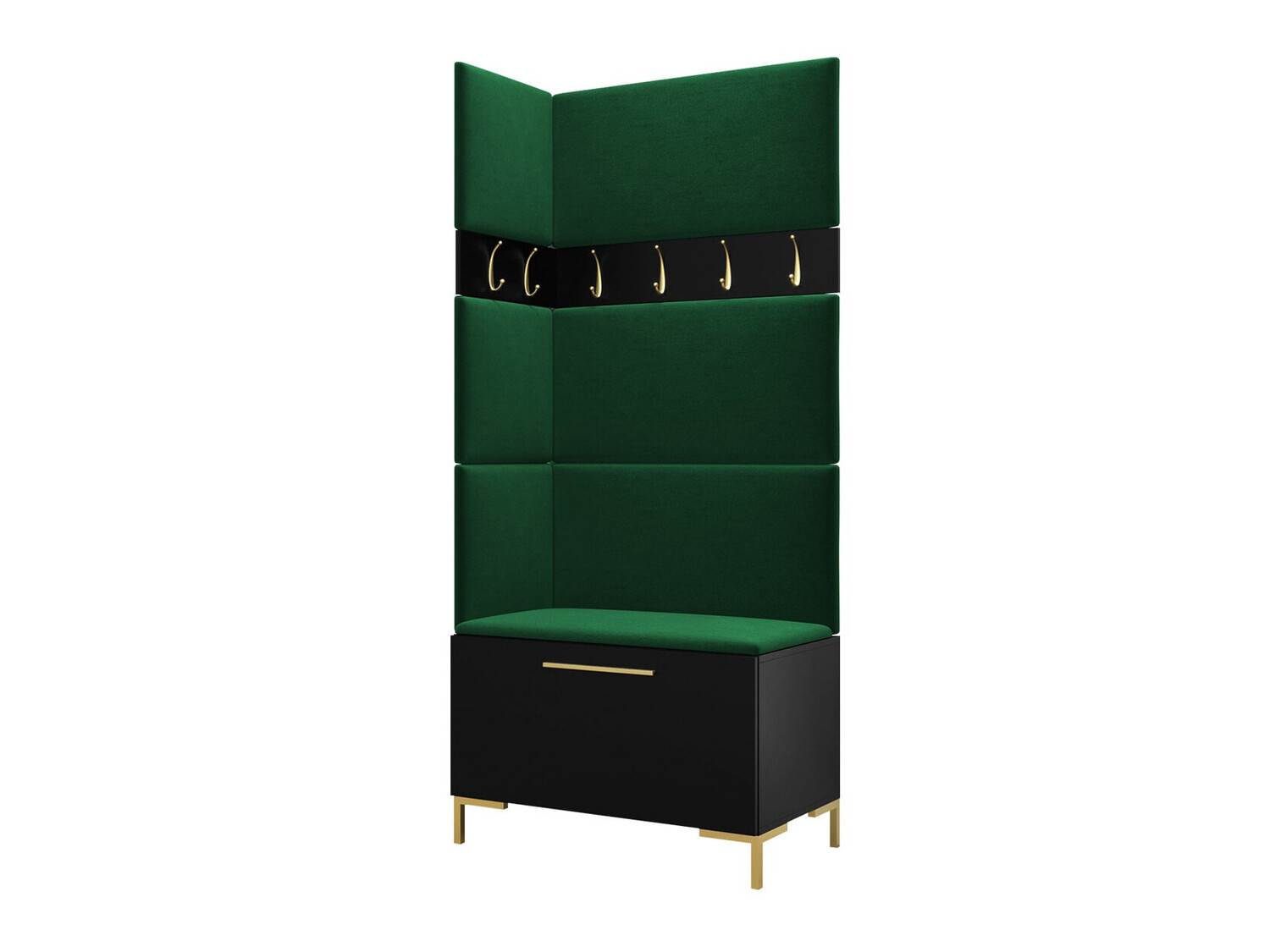 Set za hodnik Tivsoa 103 (Crno)