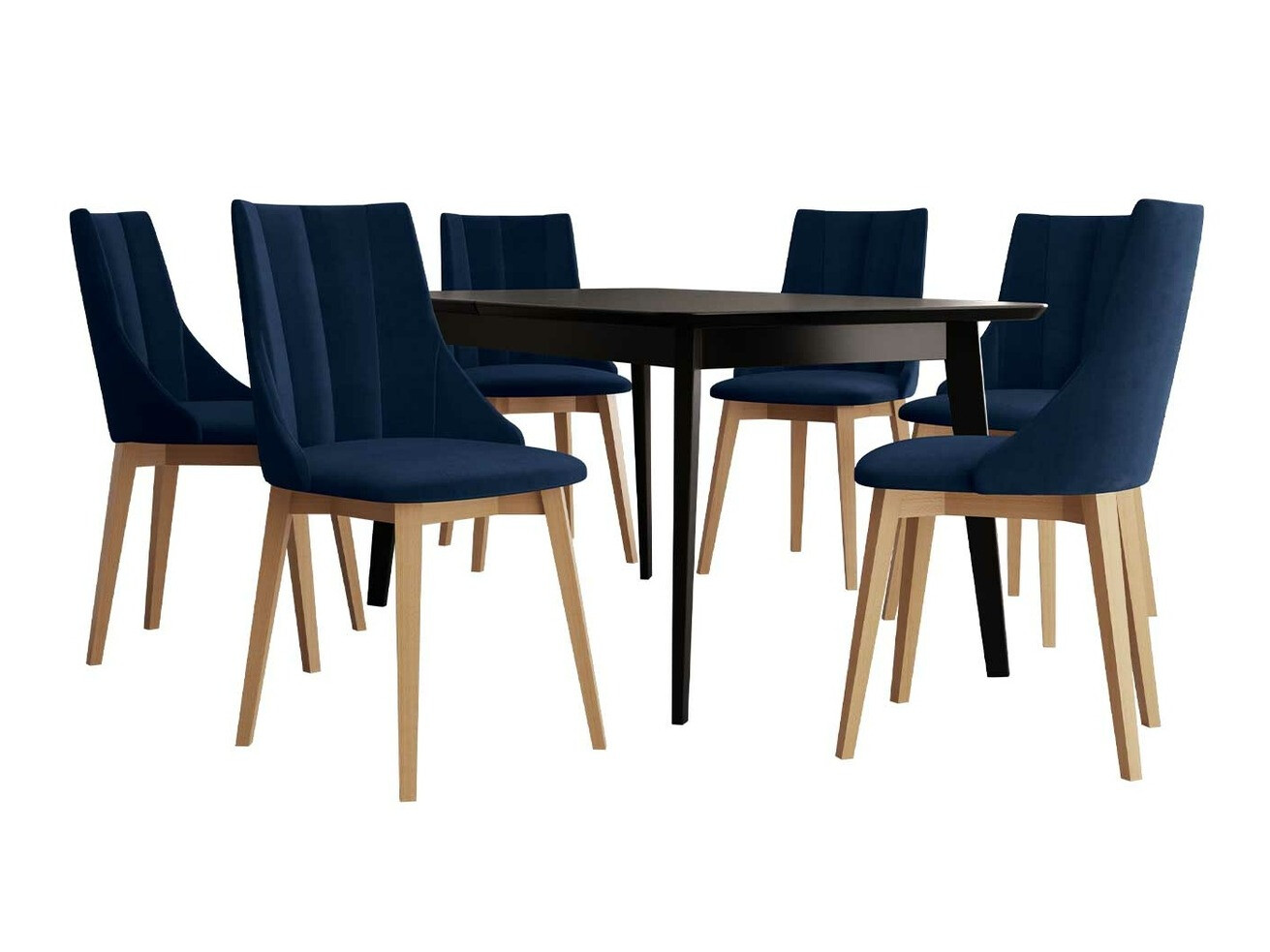 Trpezarijski set Racine 139 (Braon + Magic Velvet 2216)