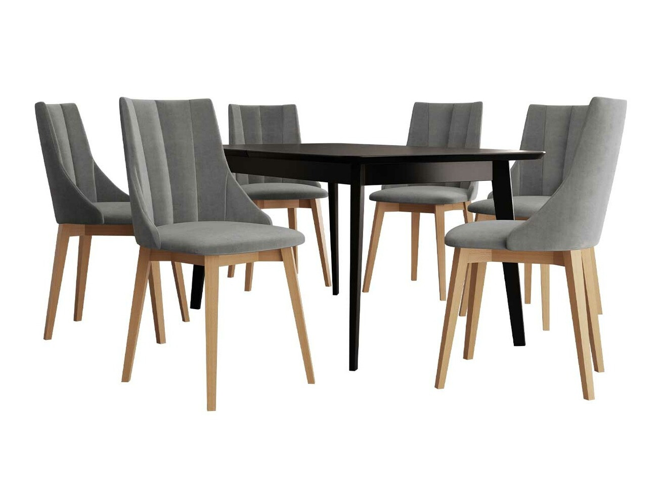 Trpezarijski set Racine 139 (Braon + Magic Velvet 2217)