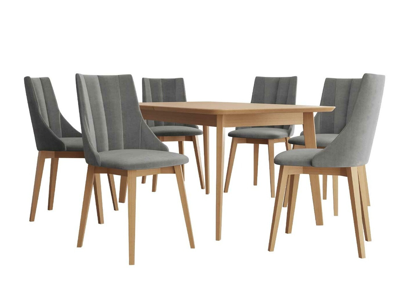 Trpezarijski set Racine 139 (Braon + Magic Velvet 2217)