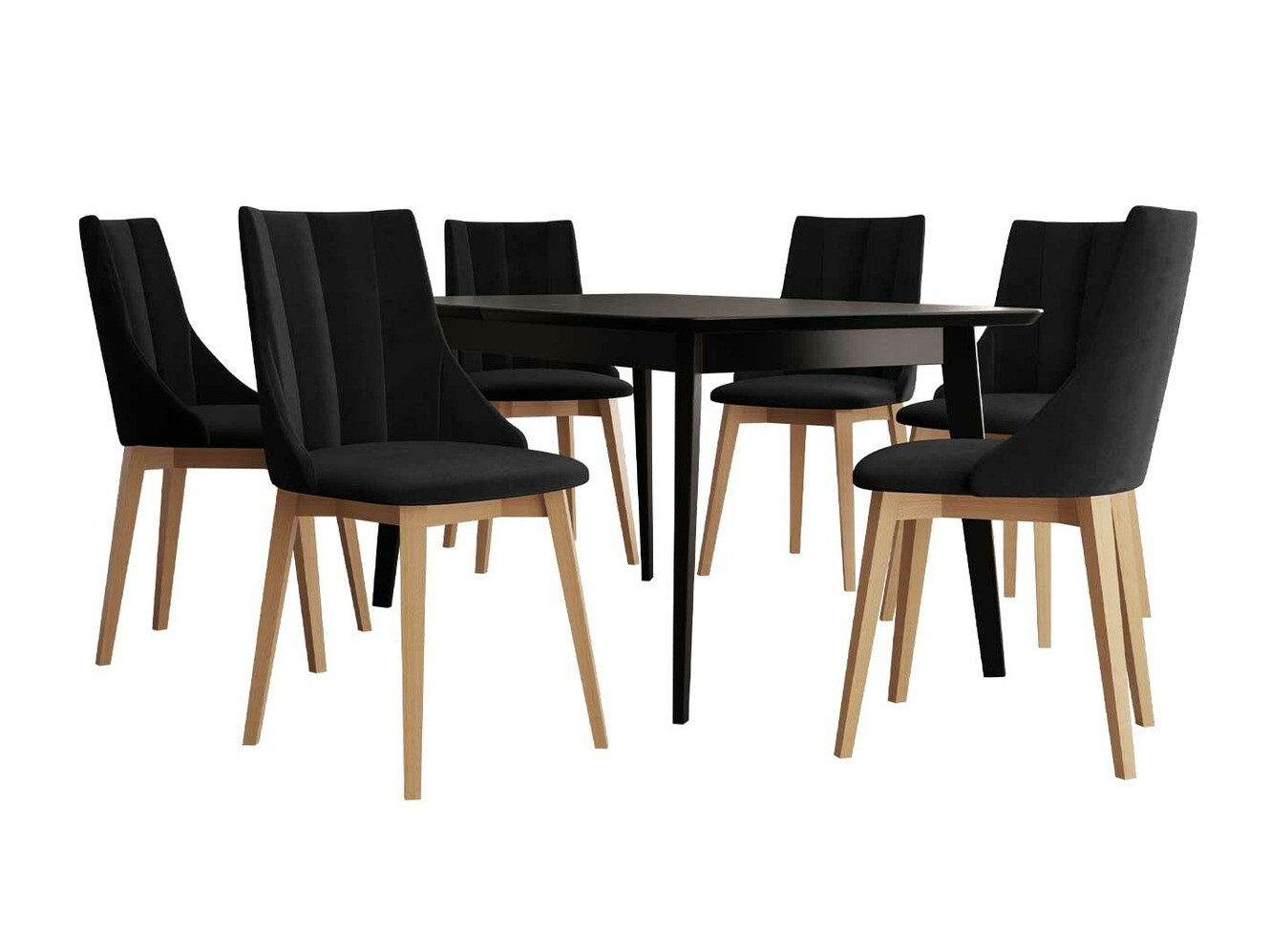 Trpezarijski set Racine 139 (Braon + Magic Velvet 2219)