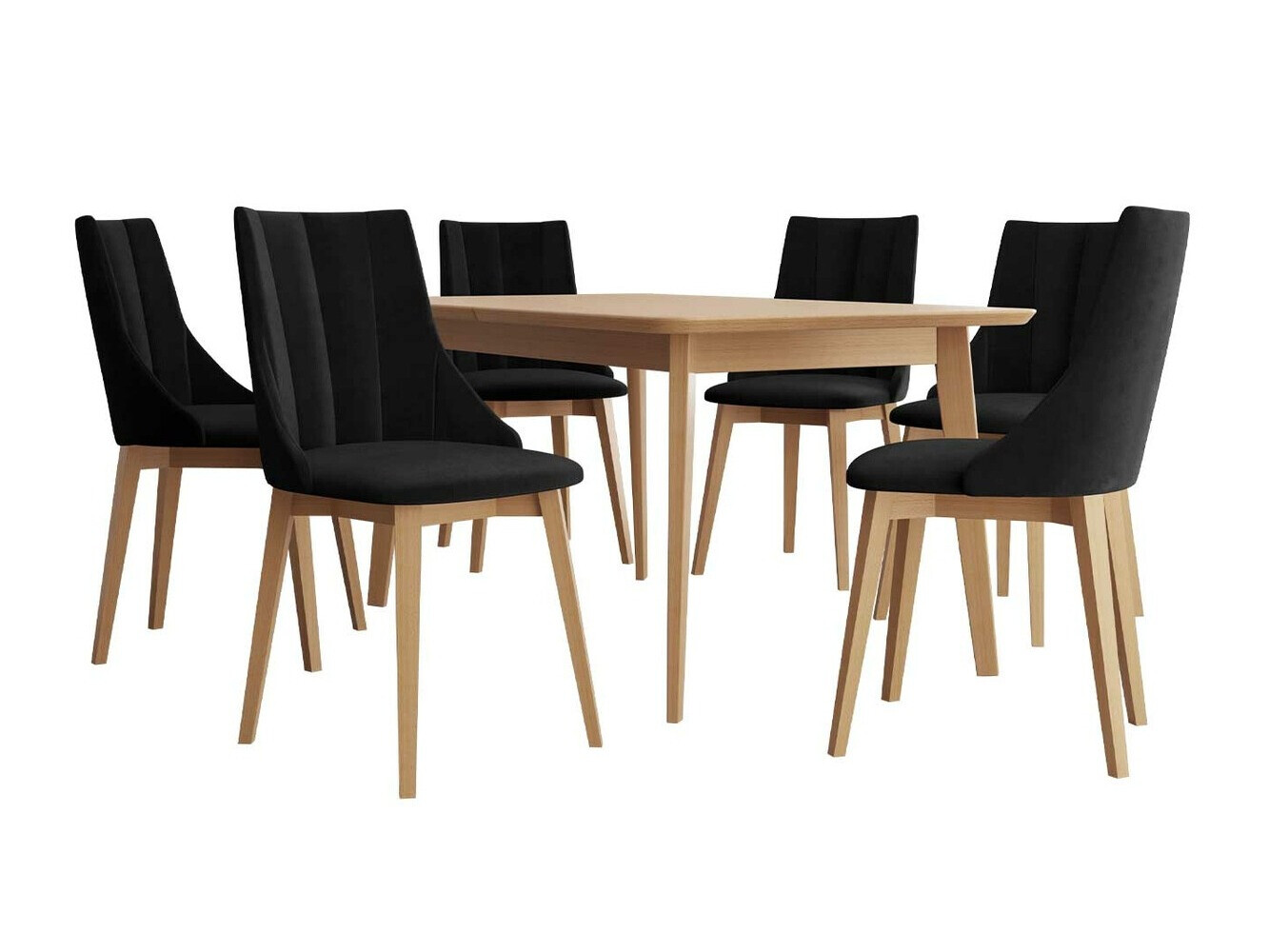 Trpezarijski set Racine 139 (Braon + Magic Velvet 2219)