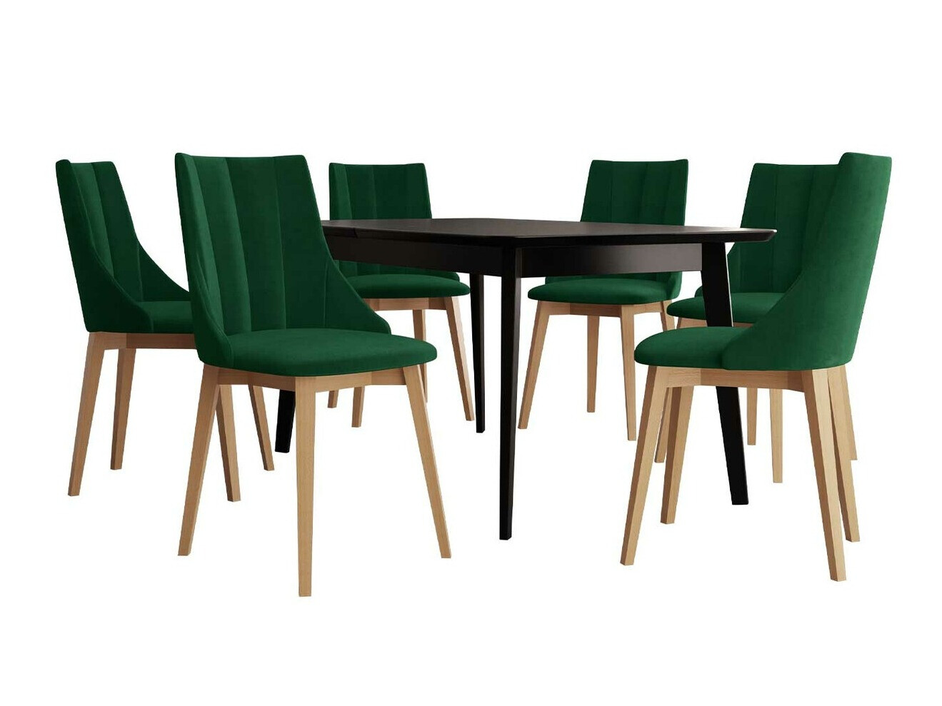 Trpezarijski set Racine 139 (Braon + Magic Velvet 2225)