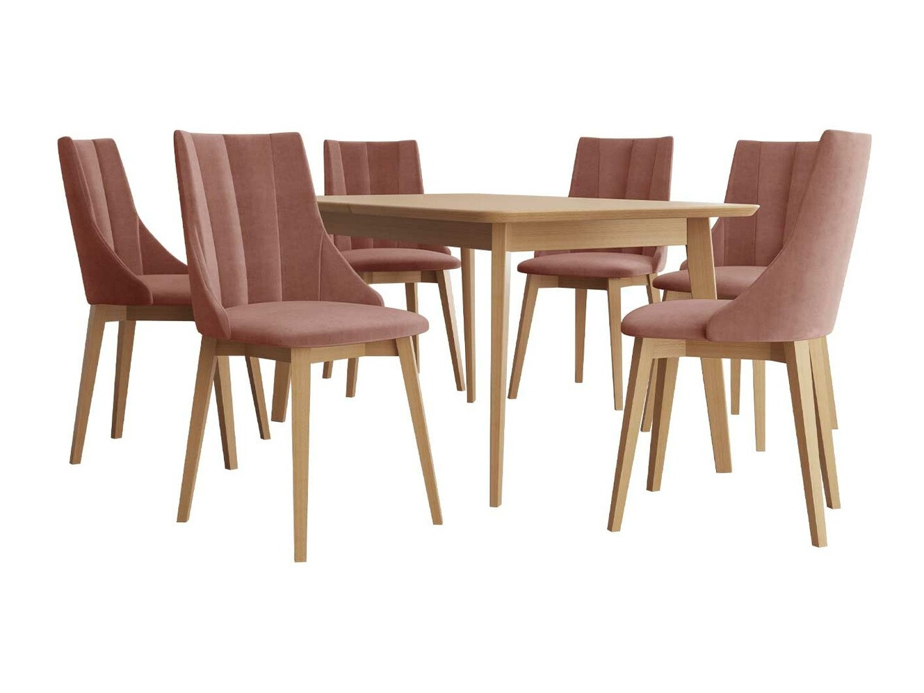 Trpezarijski set Racine 139 (Braon + Magic Velvet 2258)