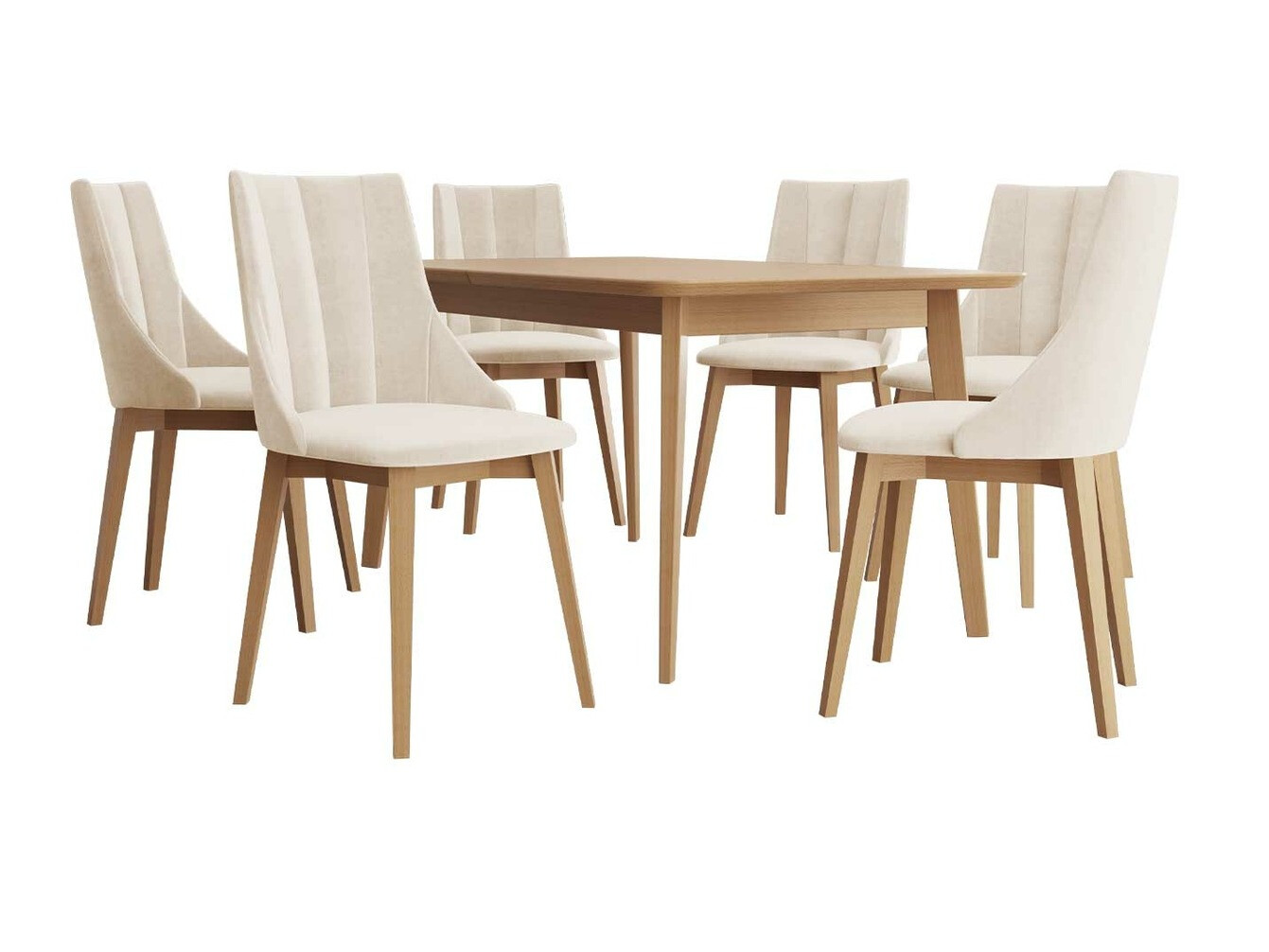 Trpezarijski set Racine 139 (Smeđa + Magic Velvet 2250)