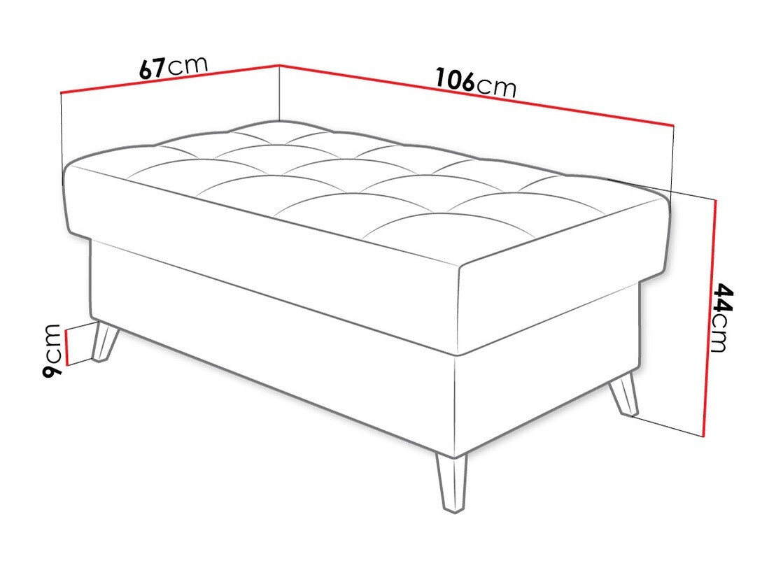 Tapacirana klupa Comfivo 236 (Magic Velvet 2217)