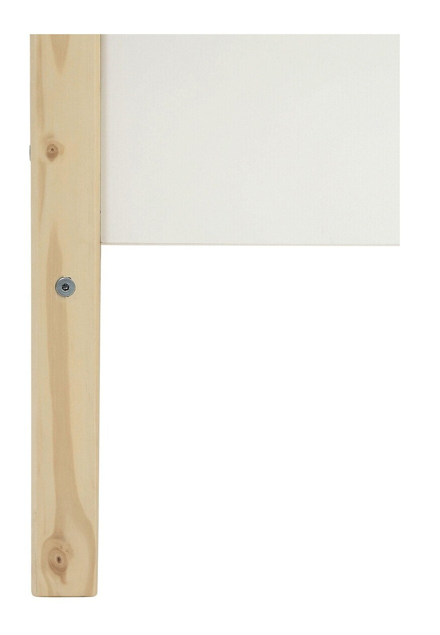 Krevet Fenmele 102 (Belo + Svetlo drvo)