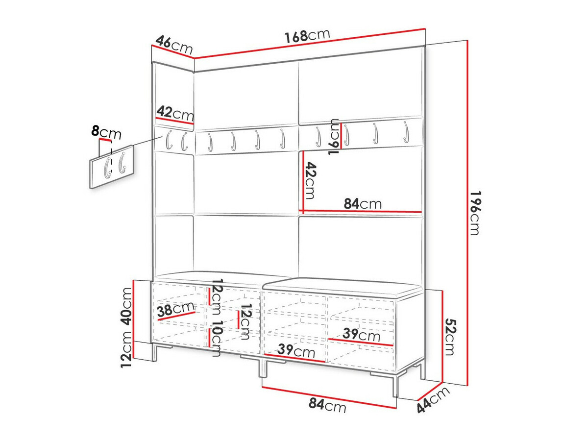 Set za hodnik Tivsoa 104 (Manila 26)
