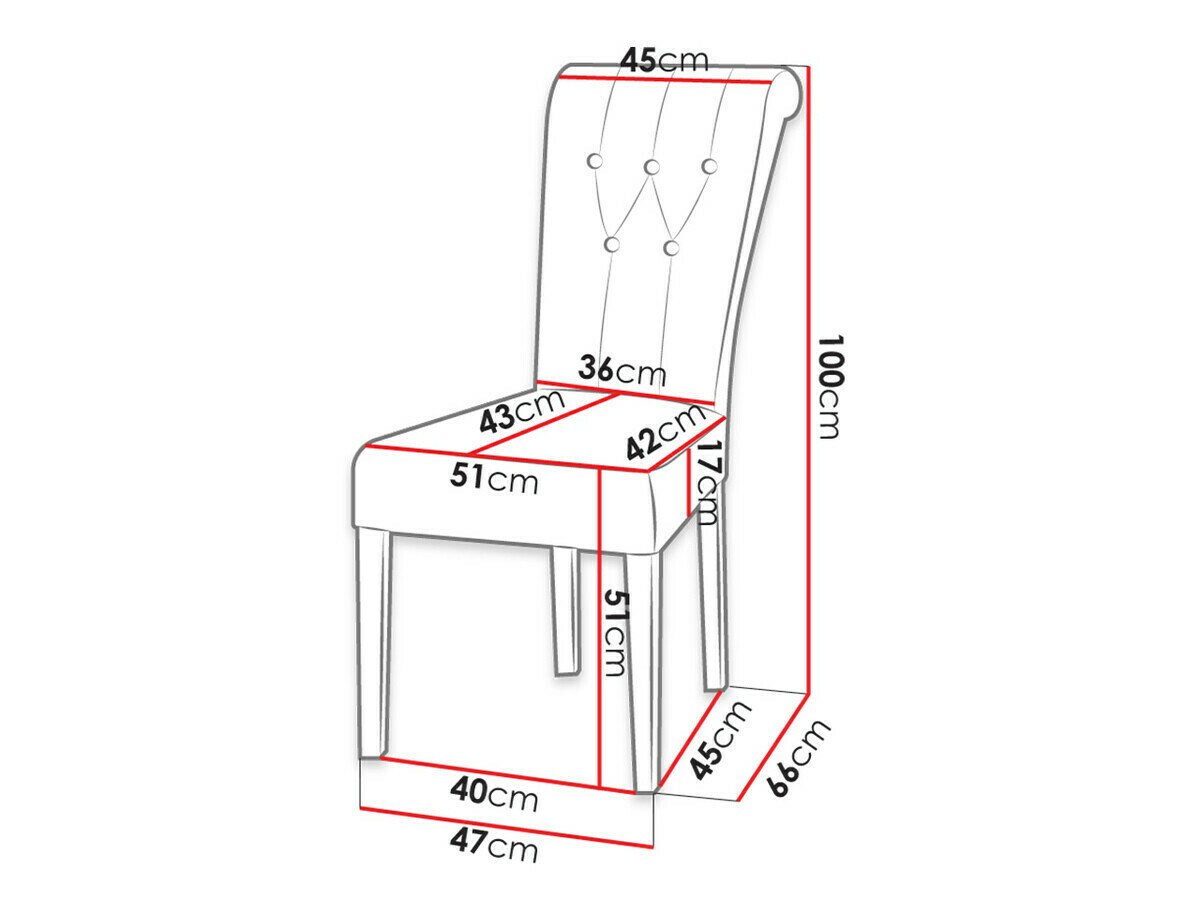 Trpezarijski set Racine 143 (Belo + Magic Velvet 2217)