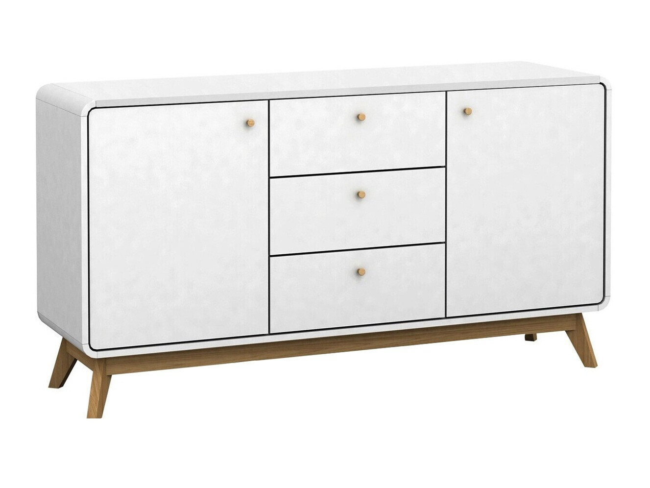 Komoda Elbtena 110 (Belo + Hrast)