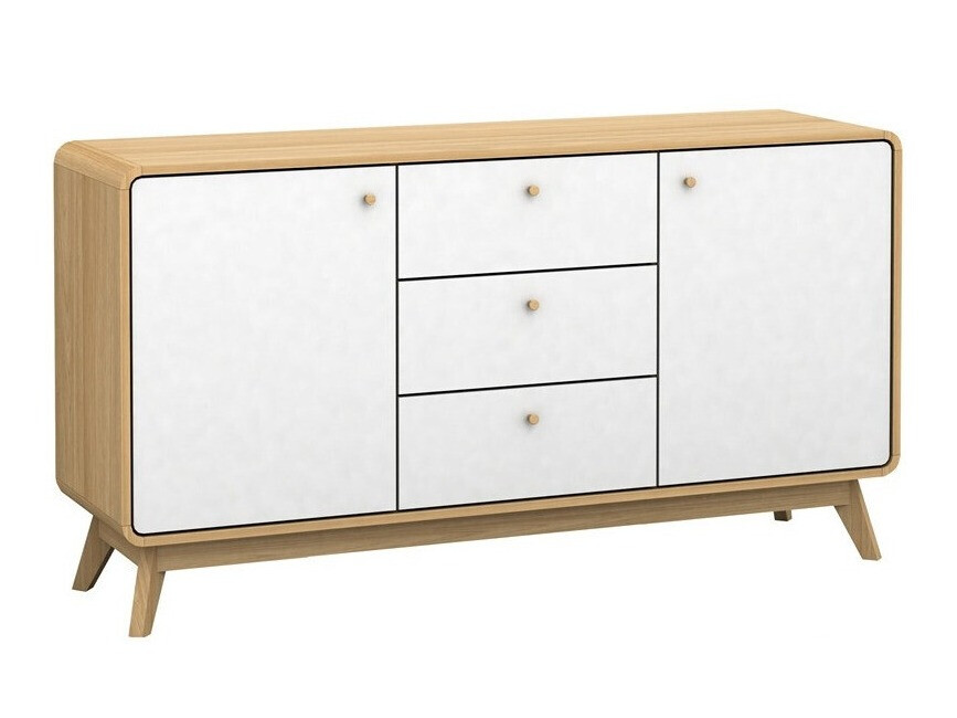 Komoda Elbtena 110 (Hrast + Belo)