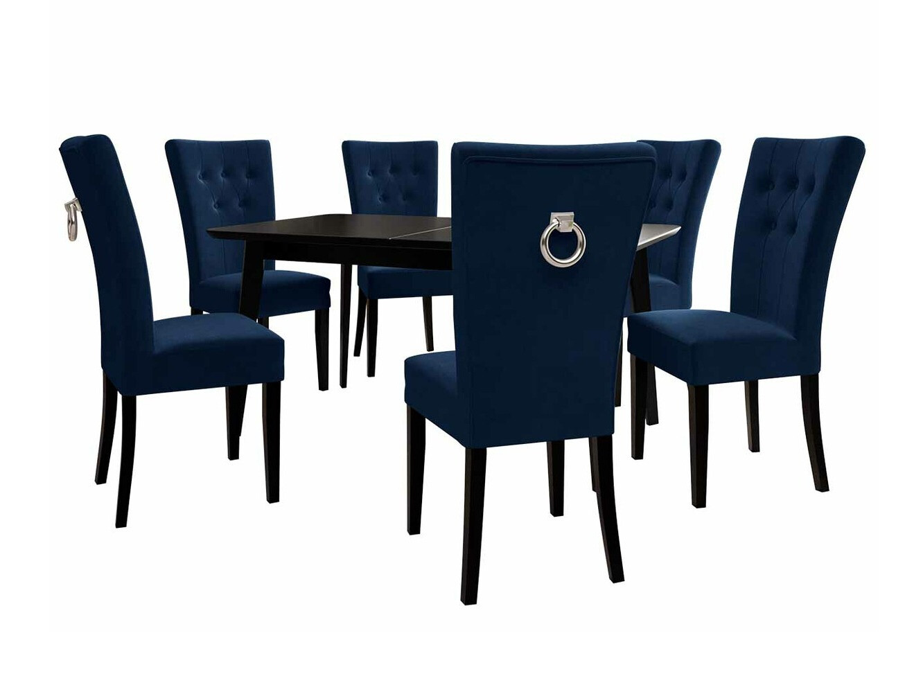 Trpezarijski set Racine 144 (Belo + Magic Velvet 2216)