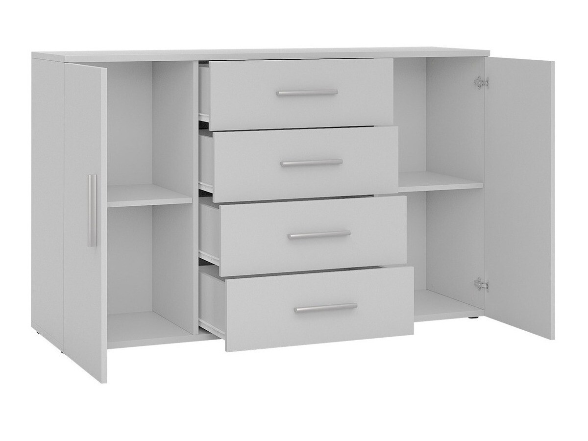 Komoda Charlotte 118 (Crno + Crna visoki sjaj)