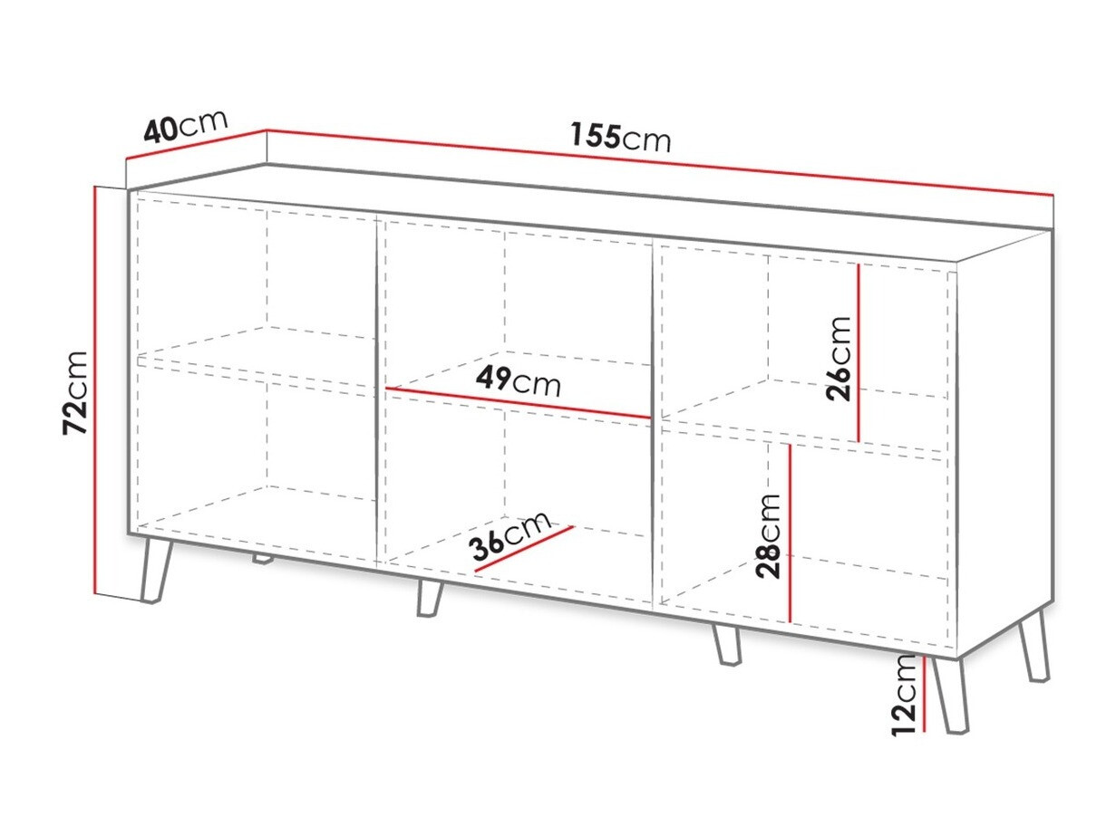 Ormarić Charlotte 140 (Belo)