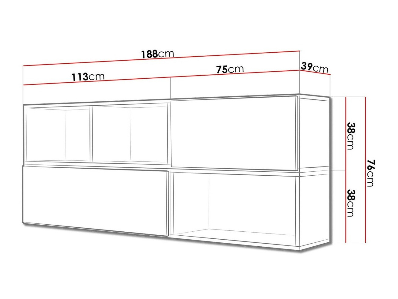 TV sto Corbele 121 (Belo)