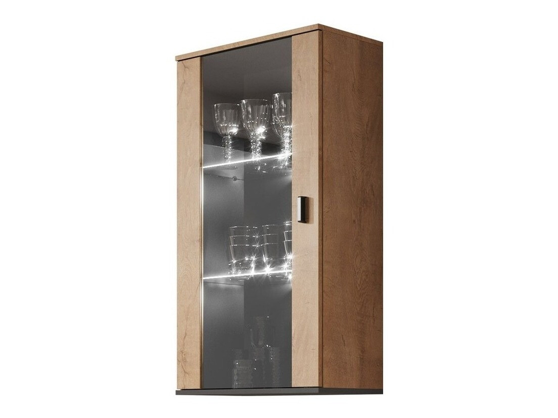 Zidni ormarić Tornola 103 (Храст лефкас + Crno)