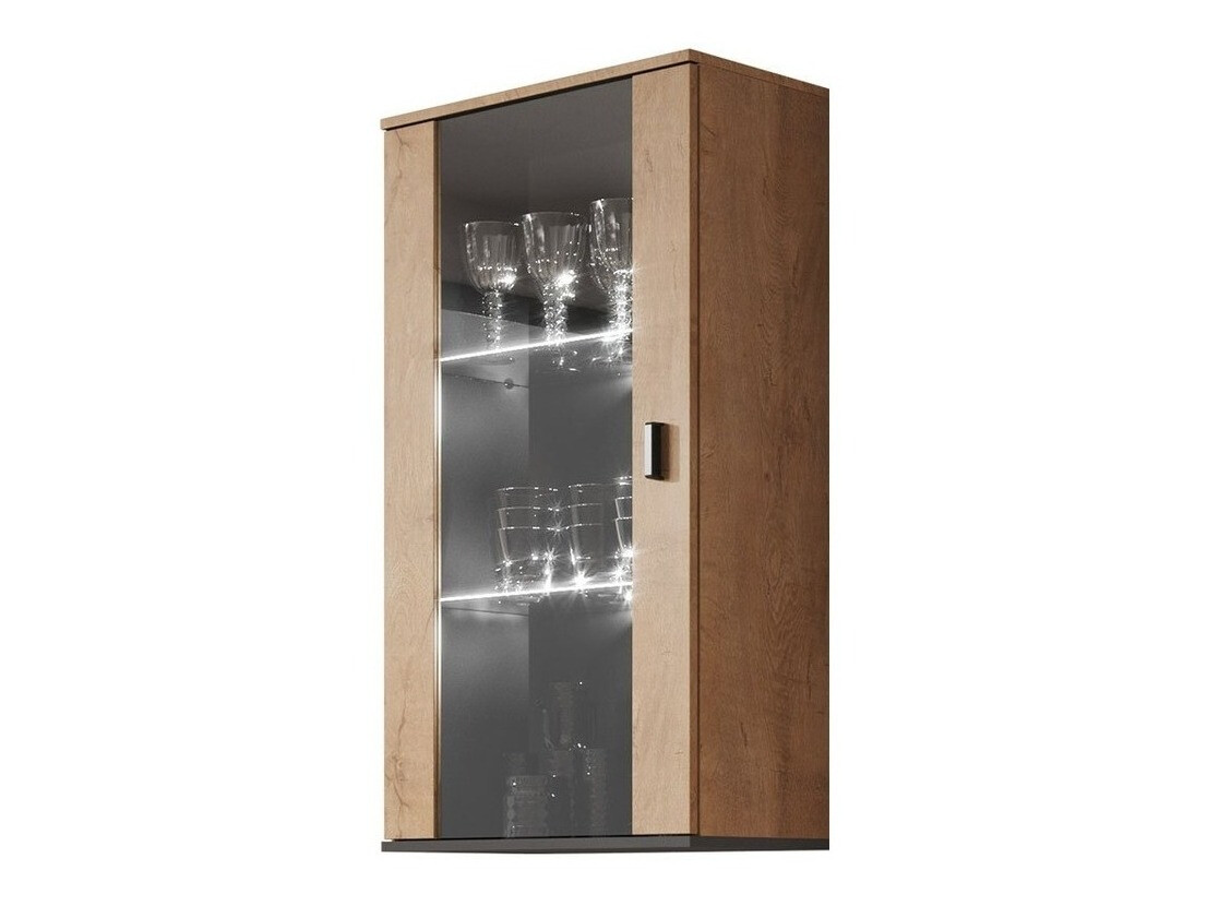 Zidni ormarić Tornola 103 (Храст лефкас + Crno)