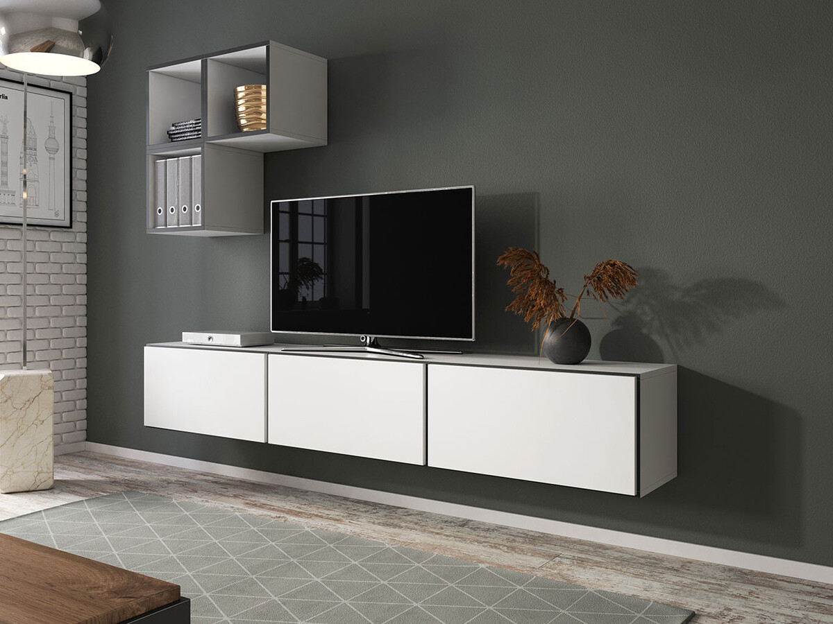 Zidna polica Corbele 101 (Belo)