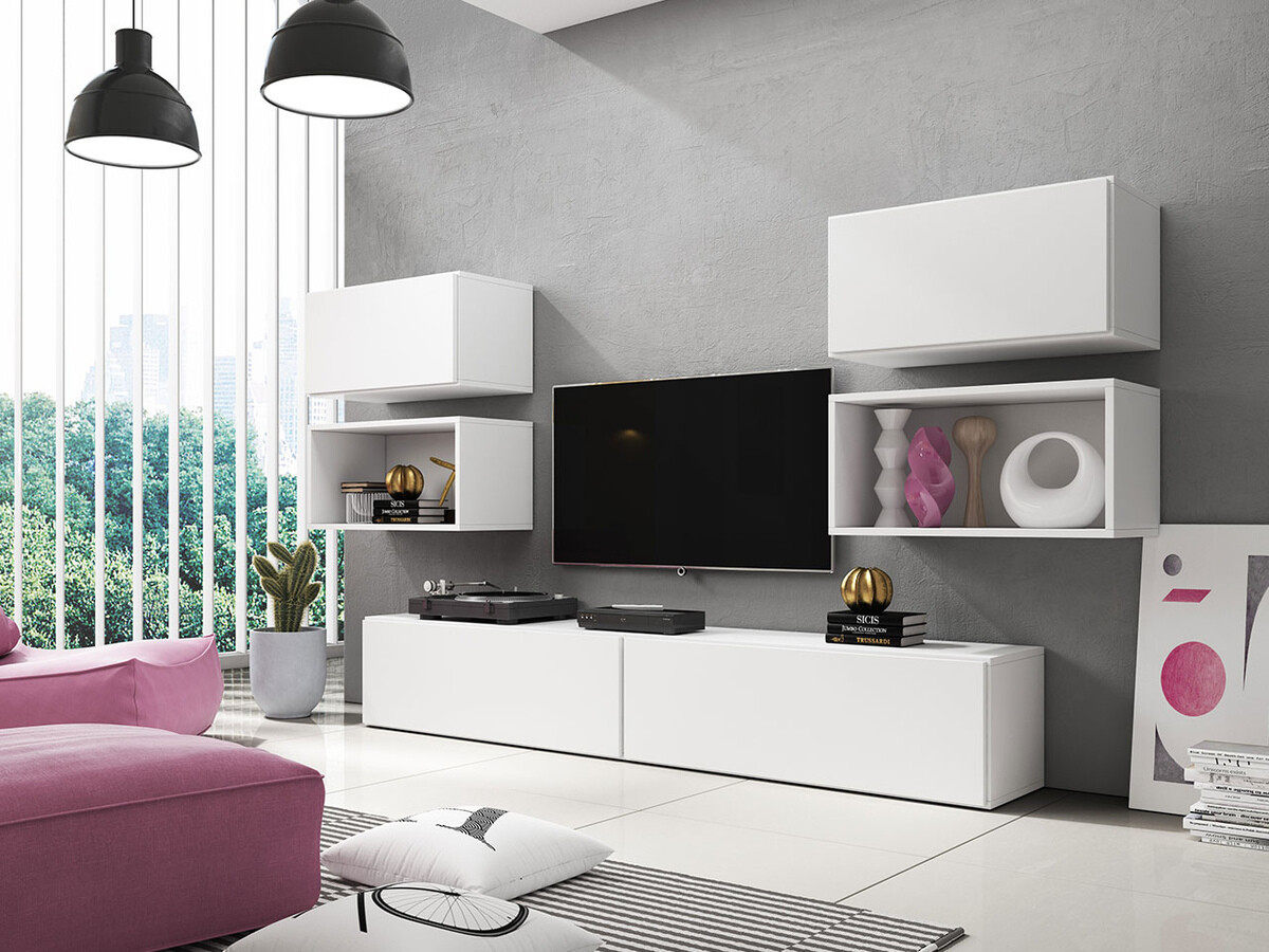 Zidna polica Corbele 103 (Belo)