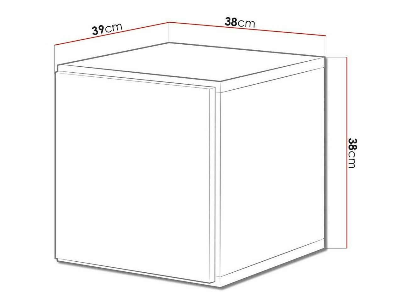 Zidni ormarić Corbele 104 (Antricit (ugalj) + Вотан храст)
