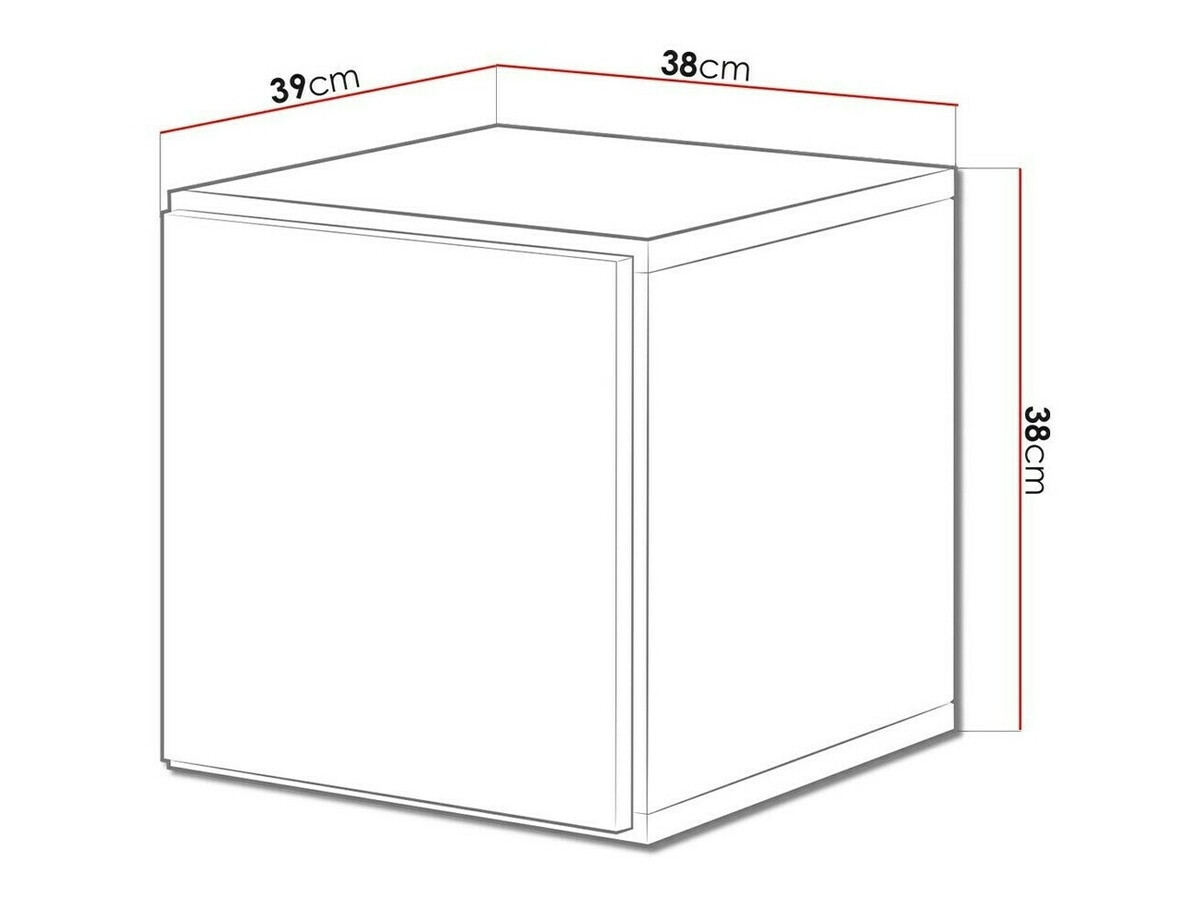 Zidni ormarić Corbele 104 (Crno)
