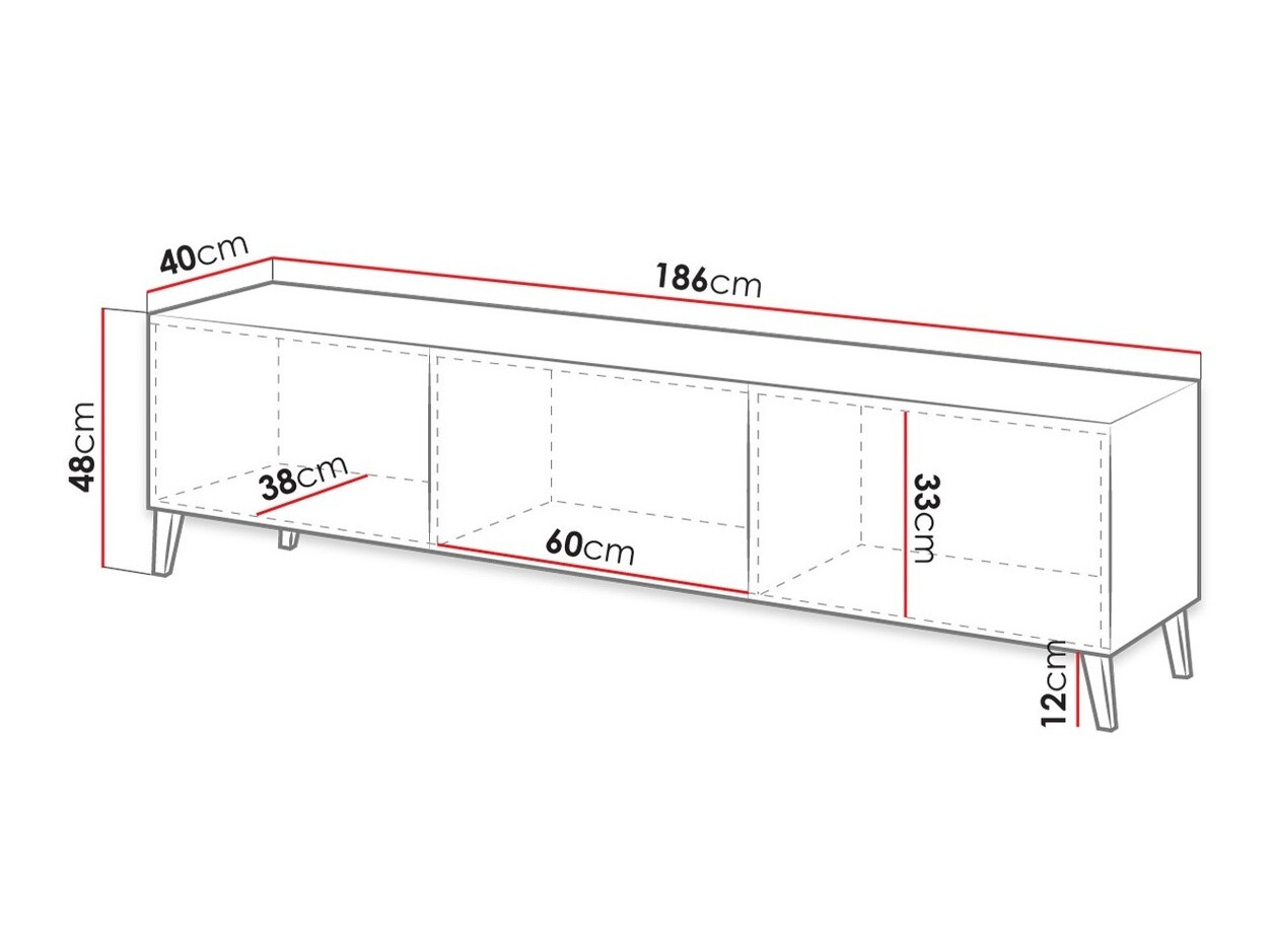 TV sto Charlotte 142 (Crno)
