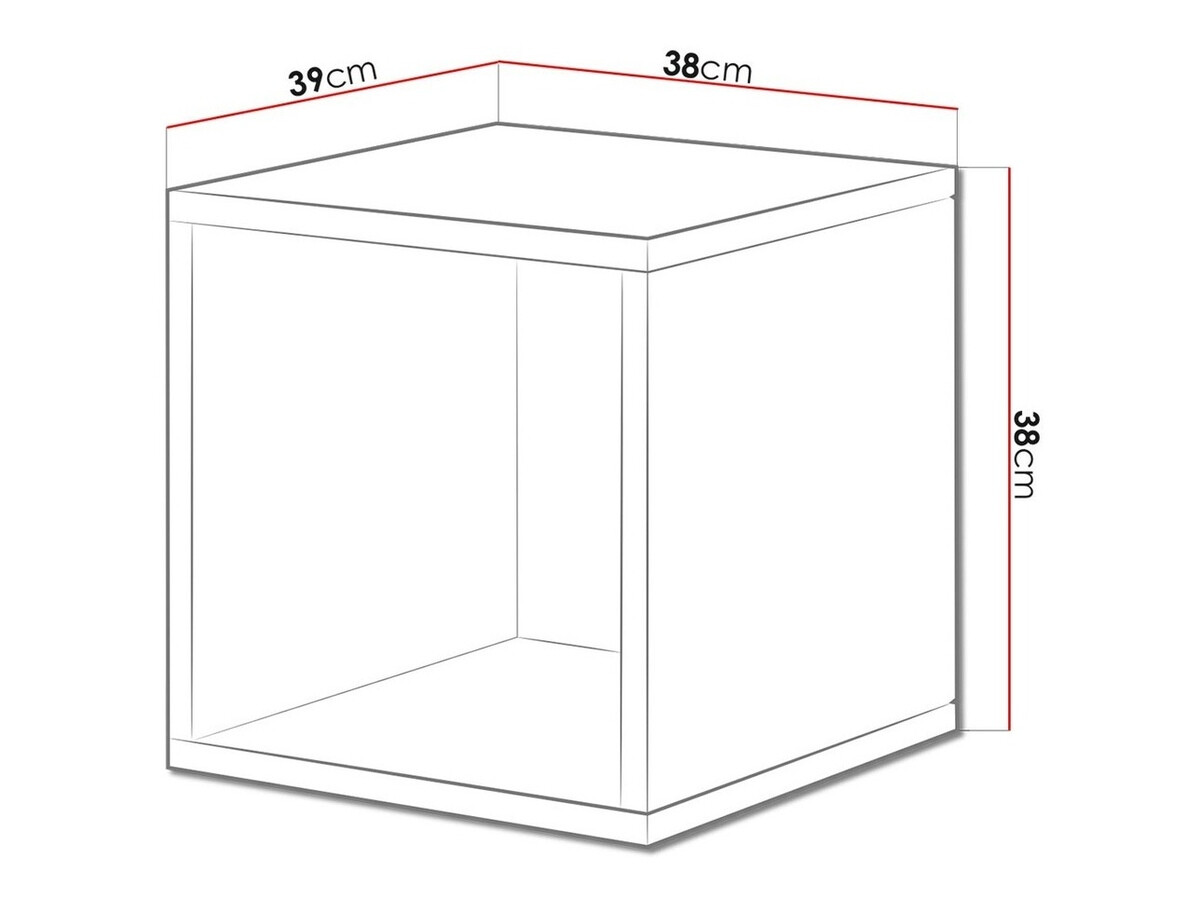 Zidna polica Corbele 105 (Belo)