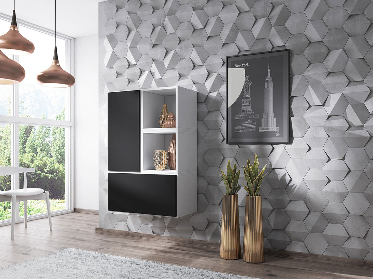 Zidna polica Corbele 105 (Belo)