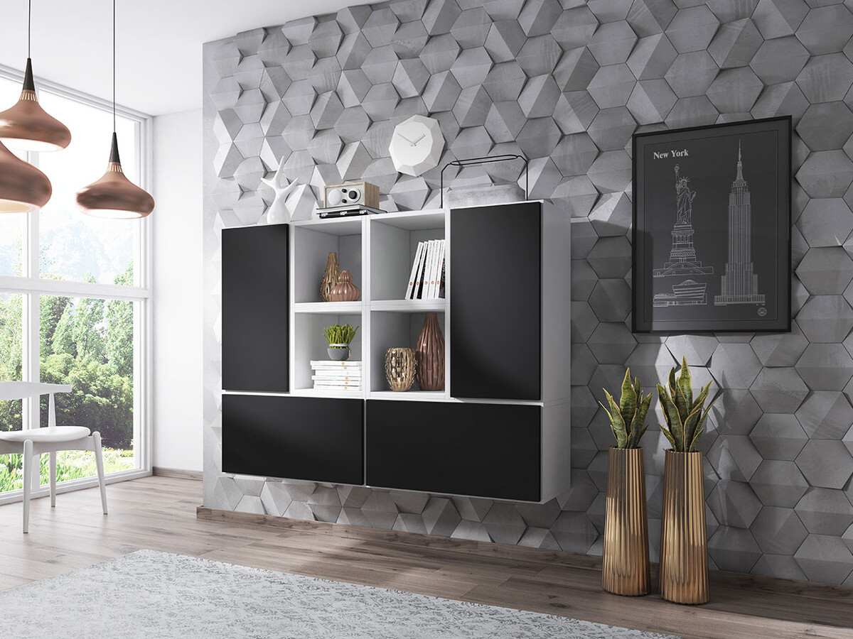 Zidna polica Corbele 105 (Belo)